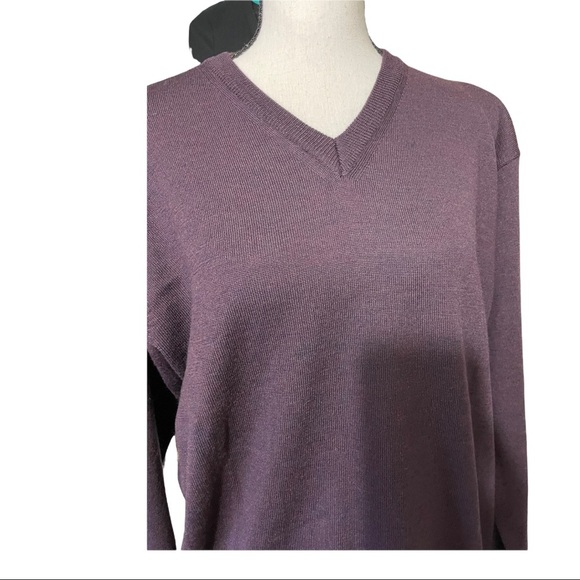 MDM mondo DiMarco V neck 100wool long sleeve Italian made size medium … - Picture 2 of 9